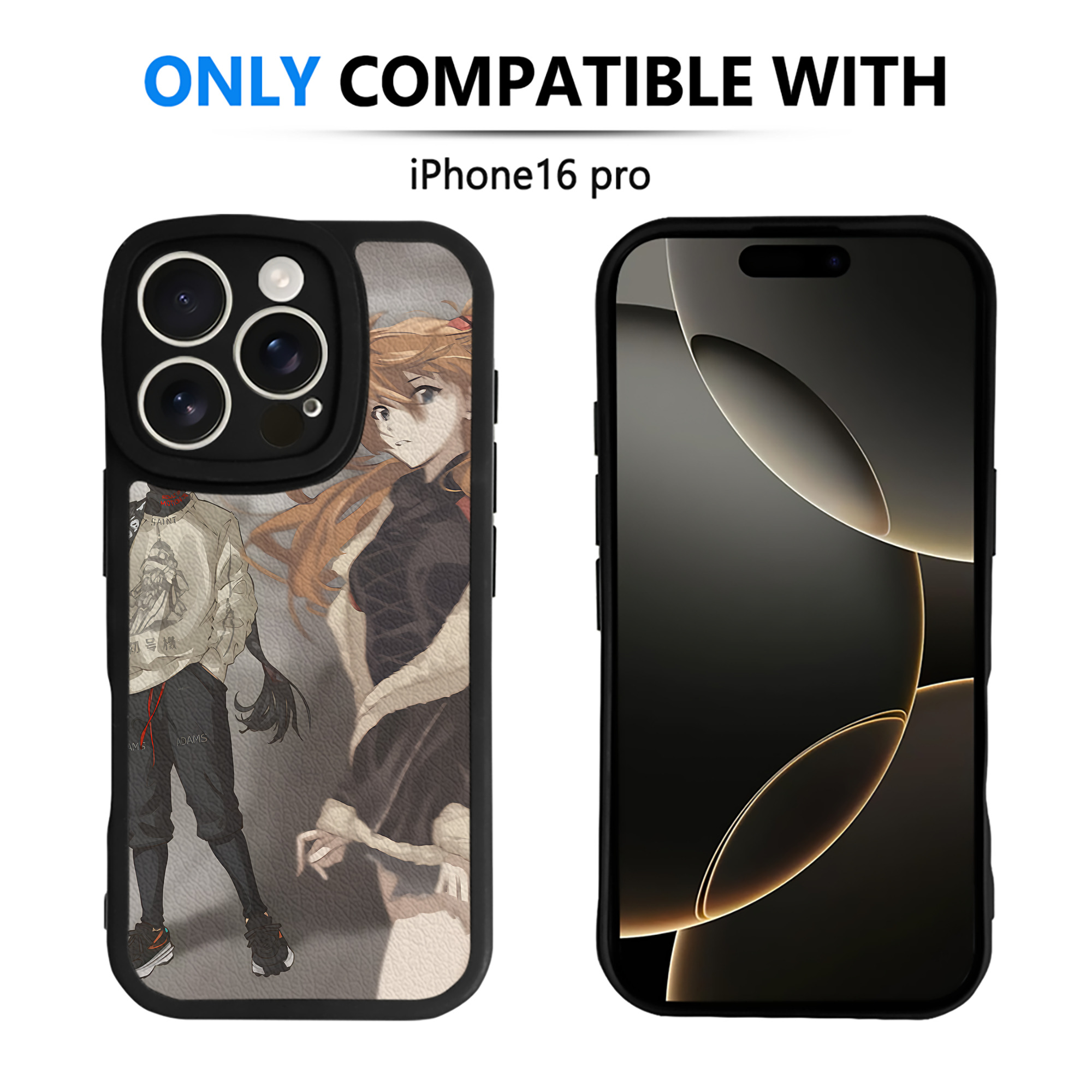 （画像用） EVA 新世紀エヴァンゲリオン 【iPhone 16シリーズ対応】シリコンスマホケース（レザー調） 材質：シリコン